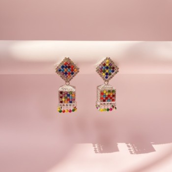  Royal Mosaic Jhumka