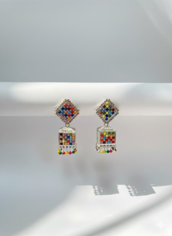  Royal Mosaic Jhumka