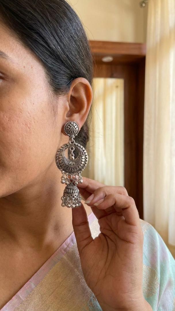 Ethnic Circular Jhumka Danglers