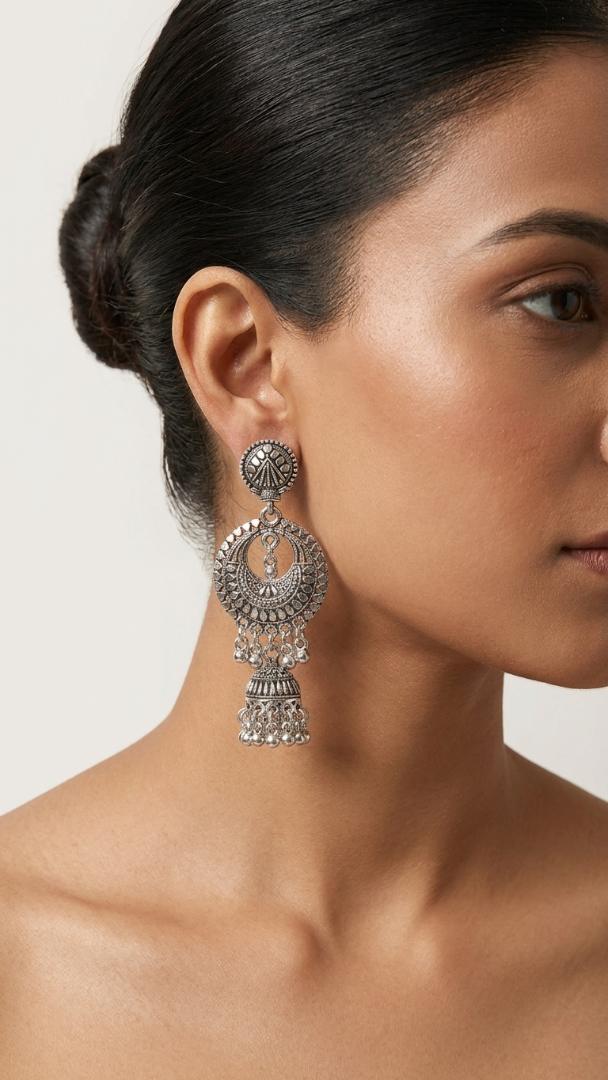 Ethnic Circular Jhumka Danglers