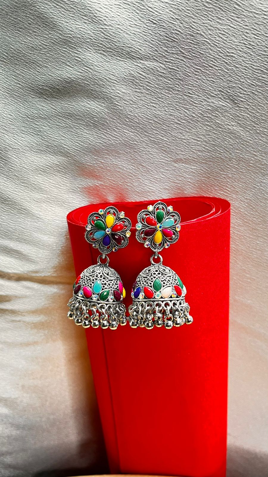 Navrang Bloom Jhumka Earrings