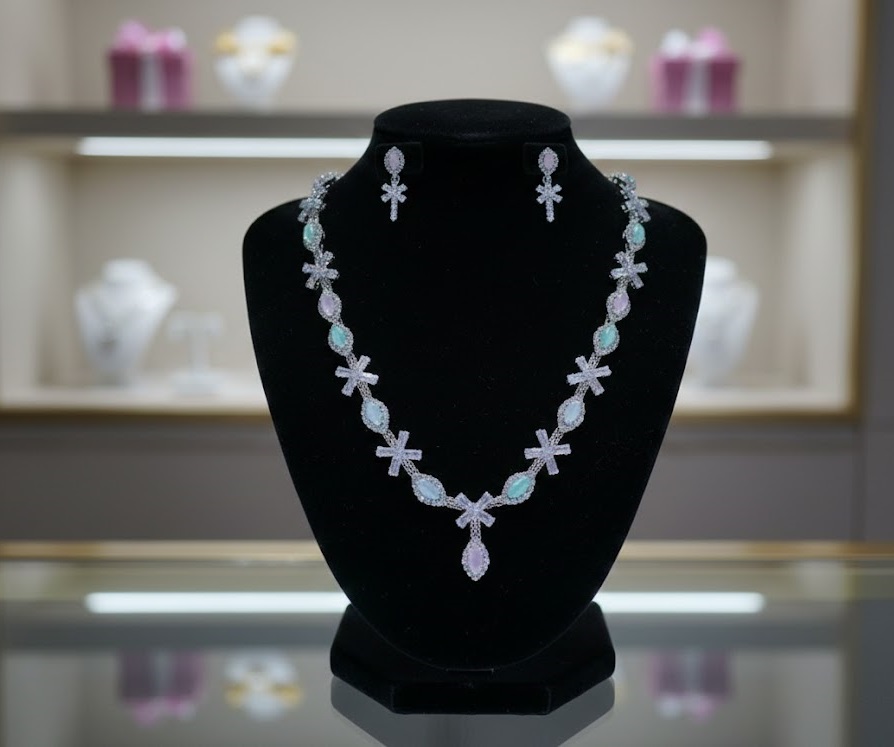Opaline Blossom Necklace