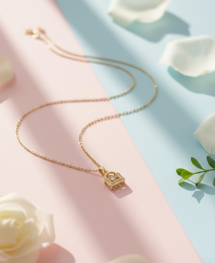 Radiant Heart Lock Charm