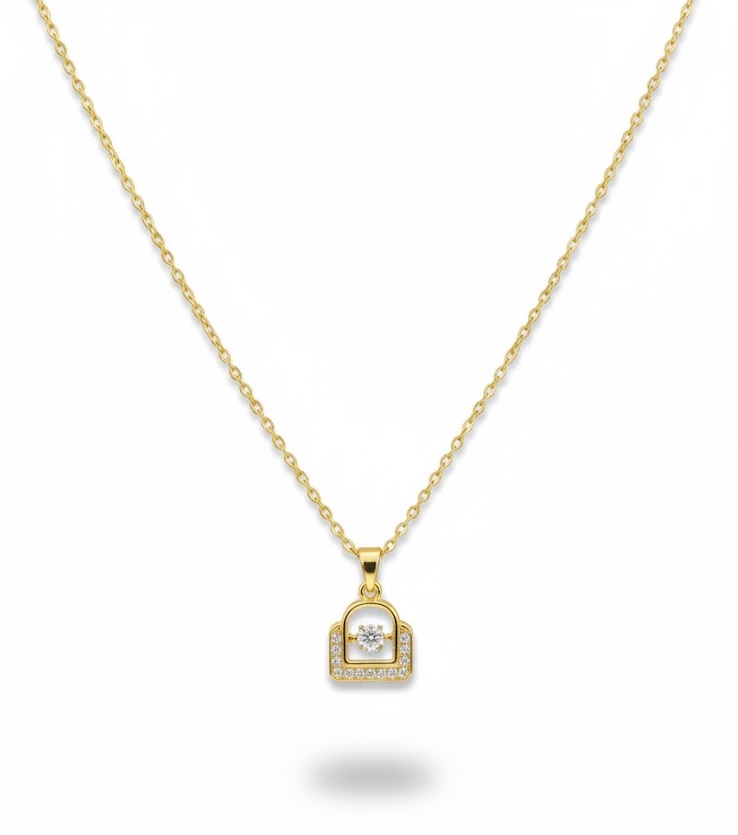 Radiant Heart Lock Charm