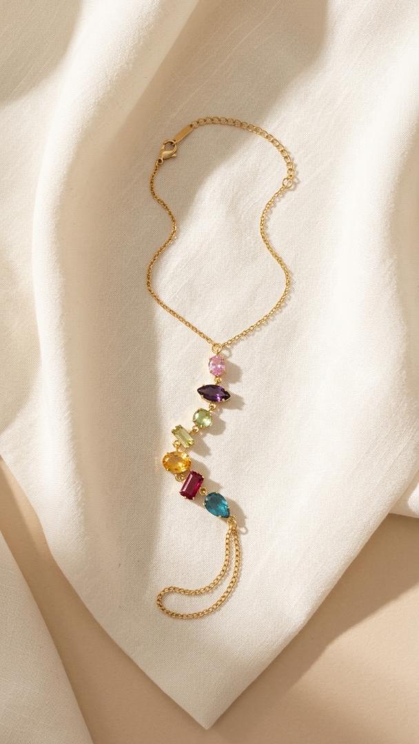 Rainbow Lariat Haathphool