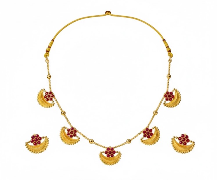 Rajwadi Crescent Charm 