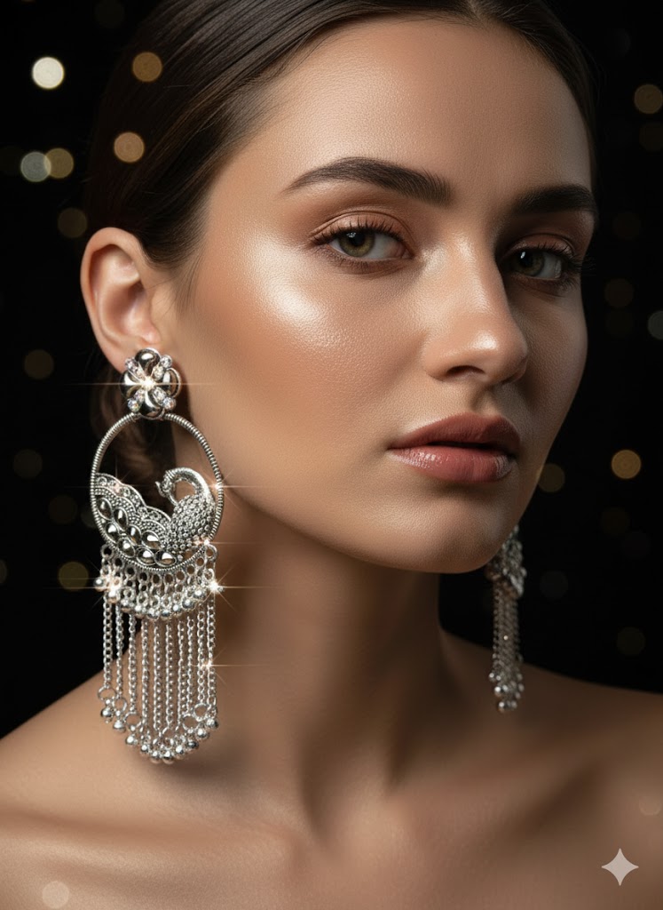 Royal Peacock Oxidized Silver Tasse