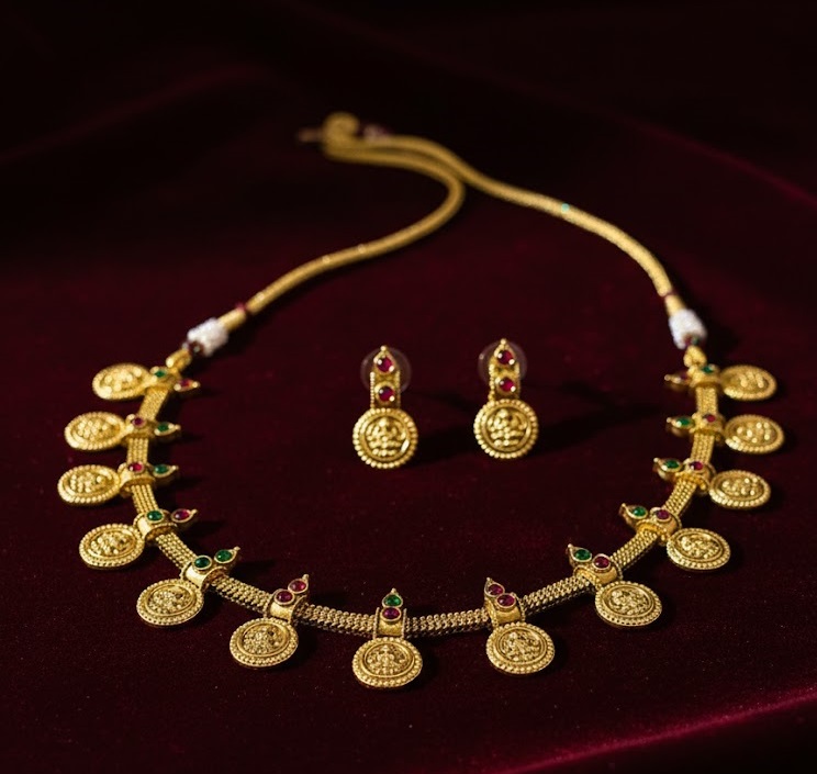 Temple-inspired choker Necklace